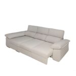 sofá chaiselongue mara beige posición lateral con asientos deslizantes de carro abiertos