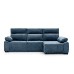 sofa chaiselongue rem azul vista frente derecha
