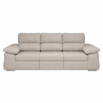 sofa mara asientos deslizantes carro en tela beige