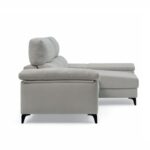 apri Sofá Chaiselongue vista lateral en color gris cemento