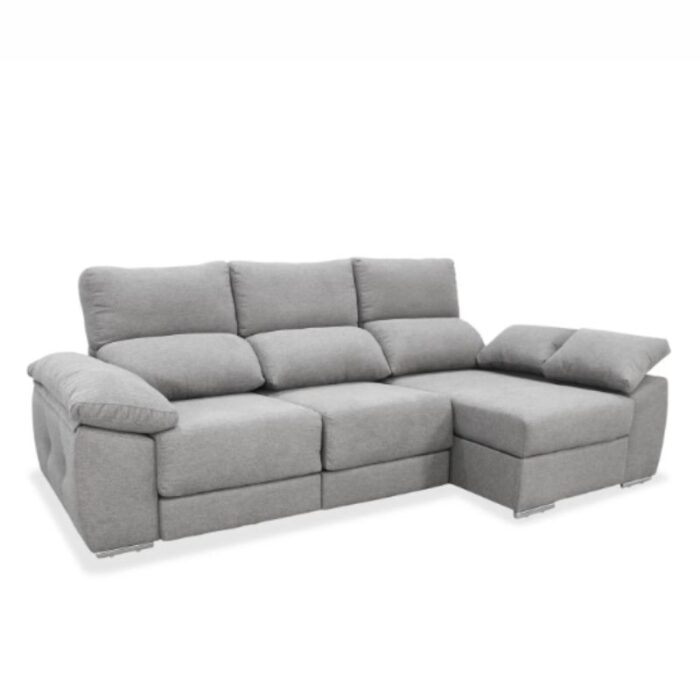 oferta sofá chaiselongue komfy en Puerto de Sagunto. Vista lateral, en tapizado Antimanchas Futur 02